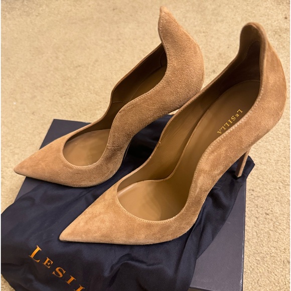 LeSilla Ivy Le Silla Deco Ivy Velour Ginger Heels - Picture 1 of 5